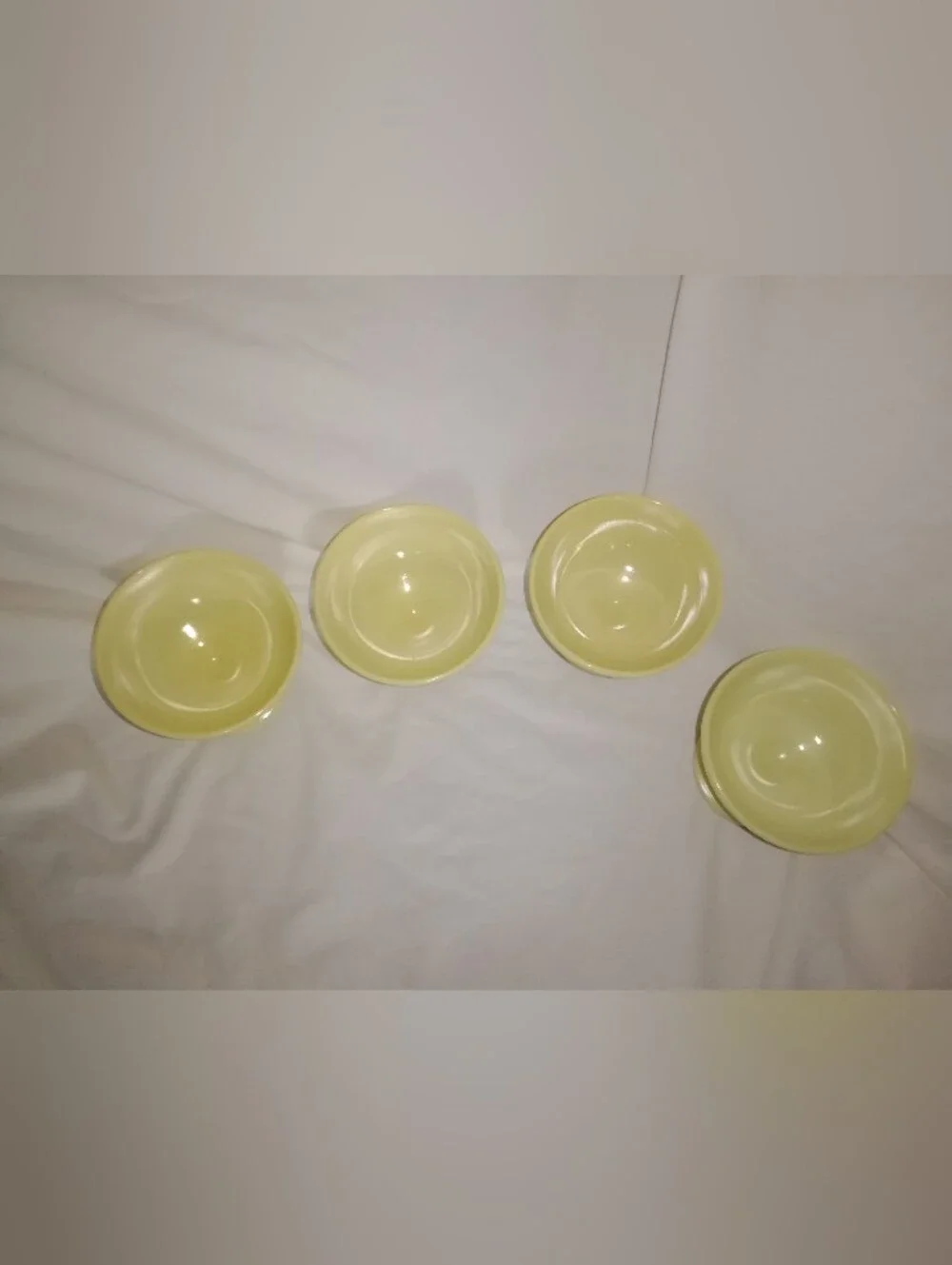 Vintage Glass Custard Dessert Ice Cream Footed Bowl Dish Mid Century MCM